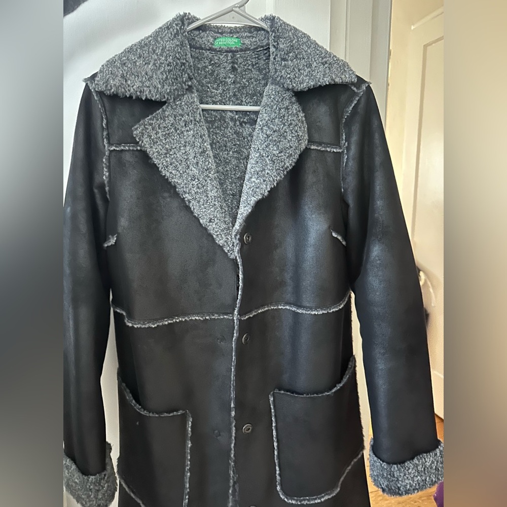 United Colors Of Benetton Gray Textured Jacket